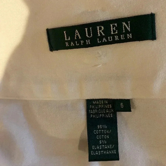 Lauren Ralph Lauren Ivory high waisted Midi skirt Sz 6 - Picture 6 of 11